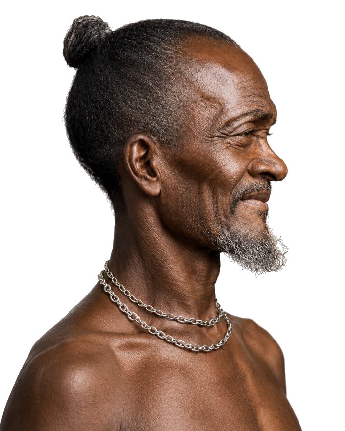 Portrait honouring Nana Badu Bonsu II, paramount chief of Upper Dixcove